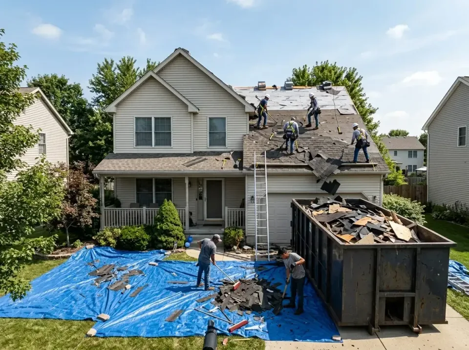 roof-replacement-debris-remova-004 — frequently asked questions, Cheapest Dumpster Rentals in Natchitoches, LA